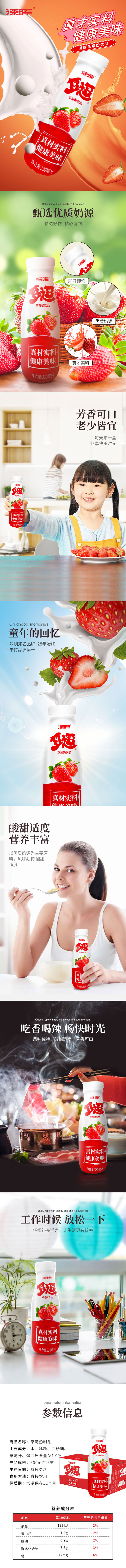 草莓奶飲品（瓶裝）